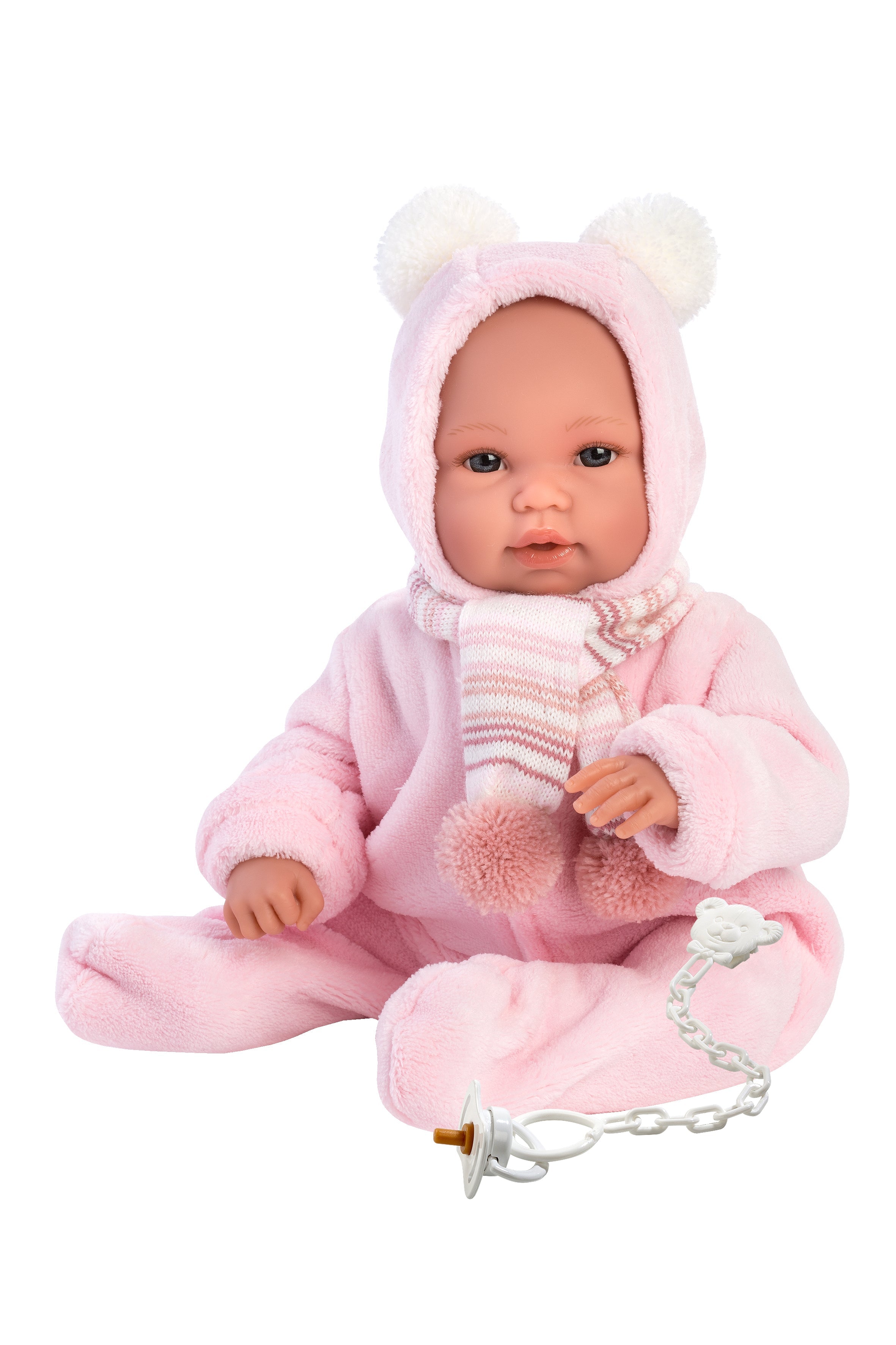 Llorens 14" Soft Body Crying Newborn Doll Amelia with Swaddle Blanket Backpack Dolls
