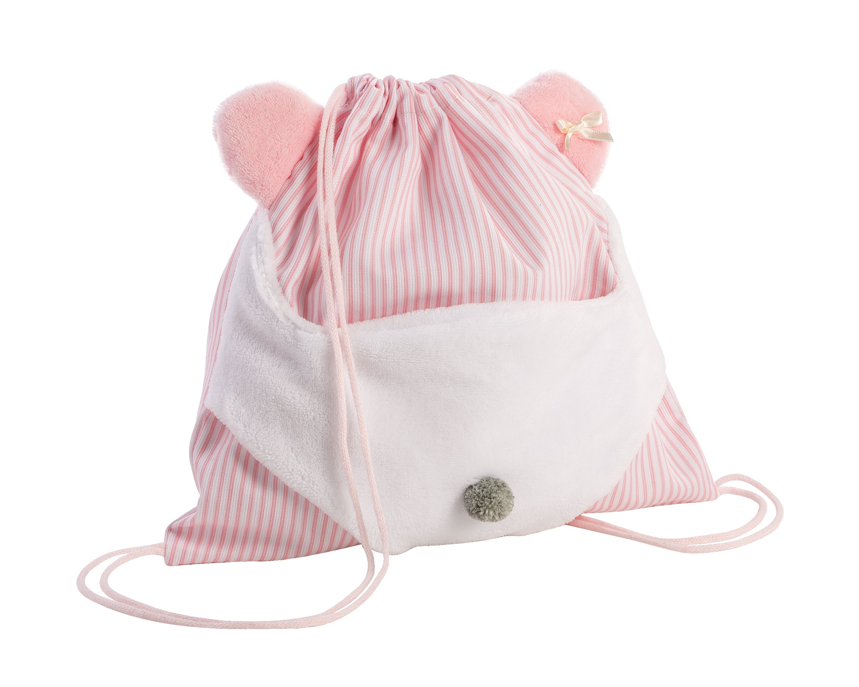 Llorens 14" Soft Body Crying Newborn Doll Amelia with Swaddle Blanket Backpack Dolls