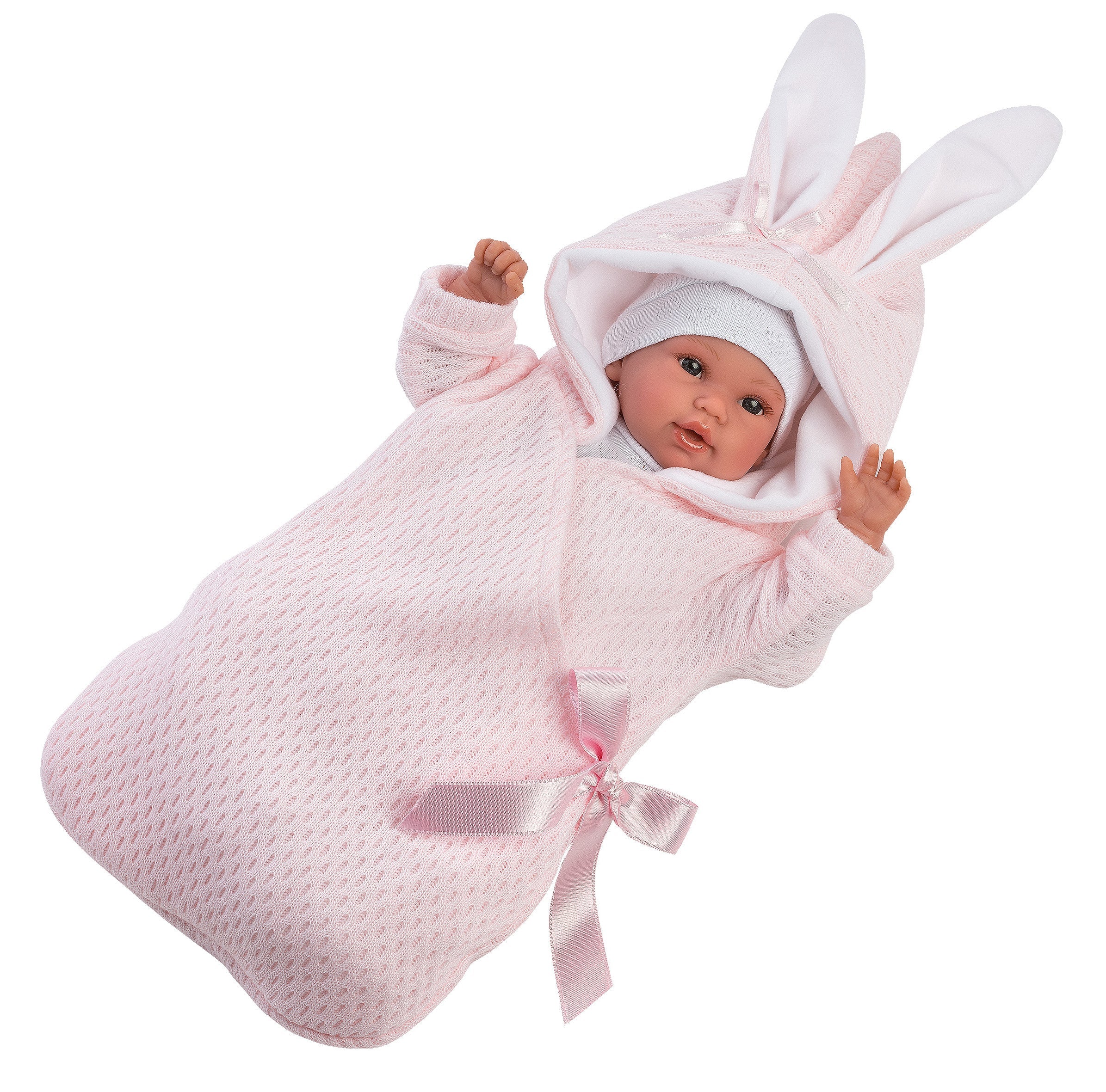 Llorens 14" Soft Body Newborn Doll Avery with Hooded Bunny Jacket Dolls