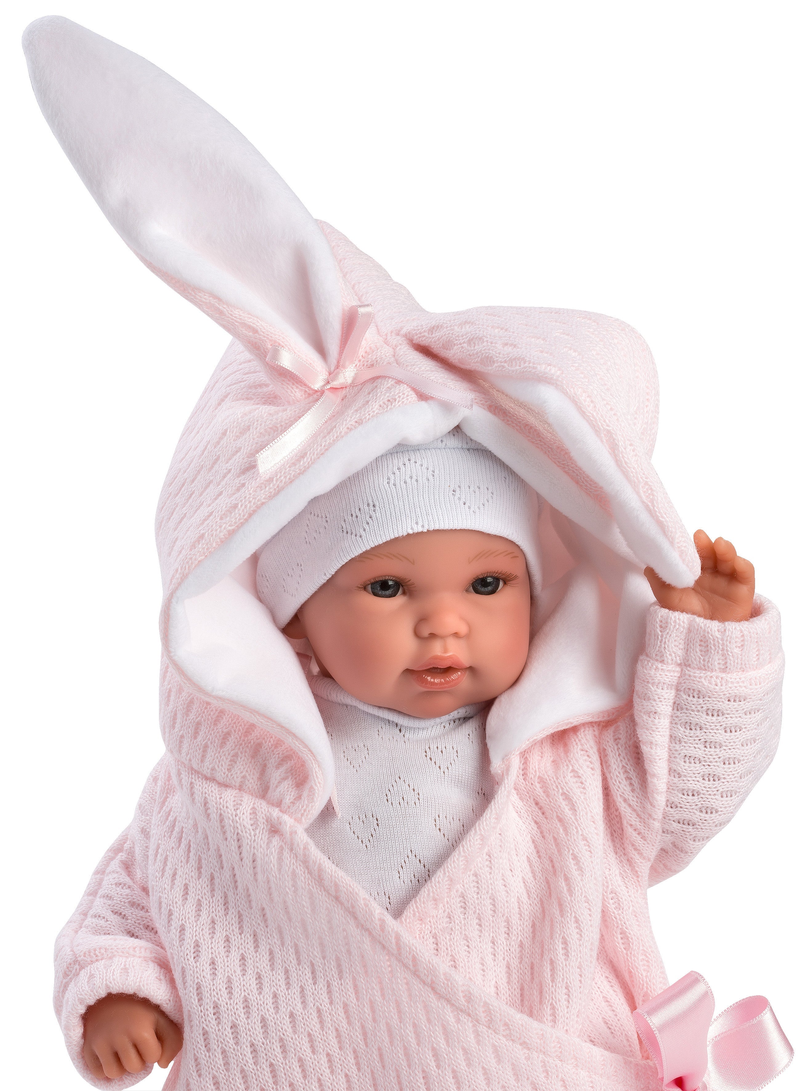 Llorens 14" Soft Body Newborn Doll Avery with Hooded Bunny Jacket Dolls