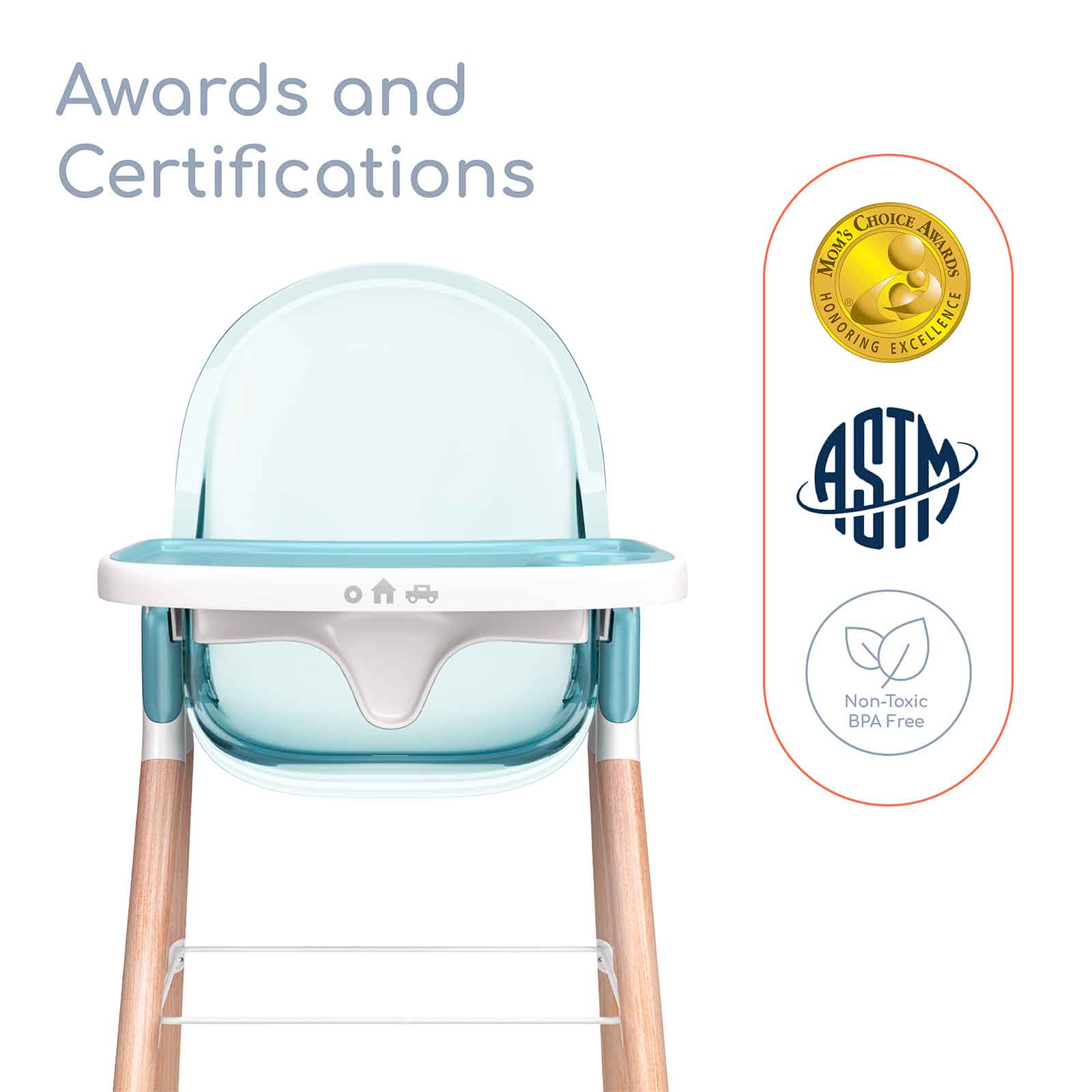 Children Of Design 6 In 1 Deluxe High Chair