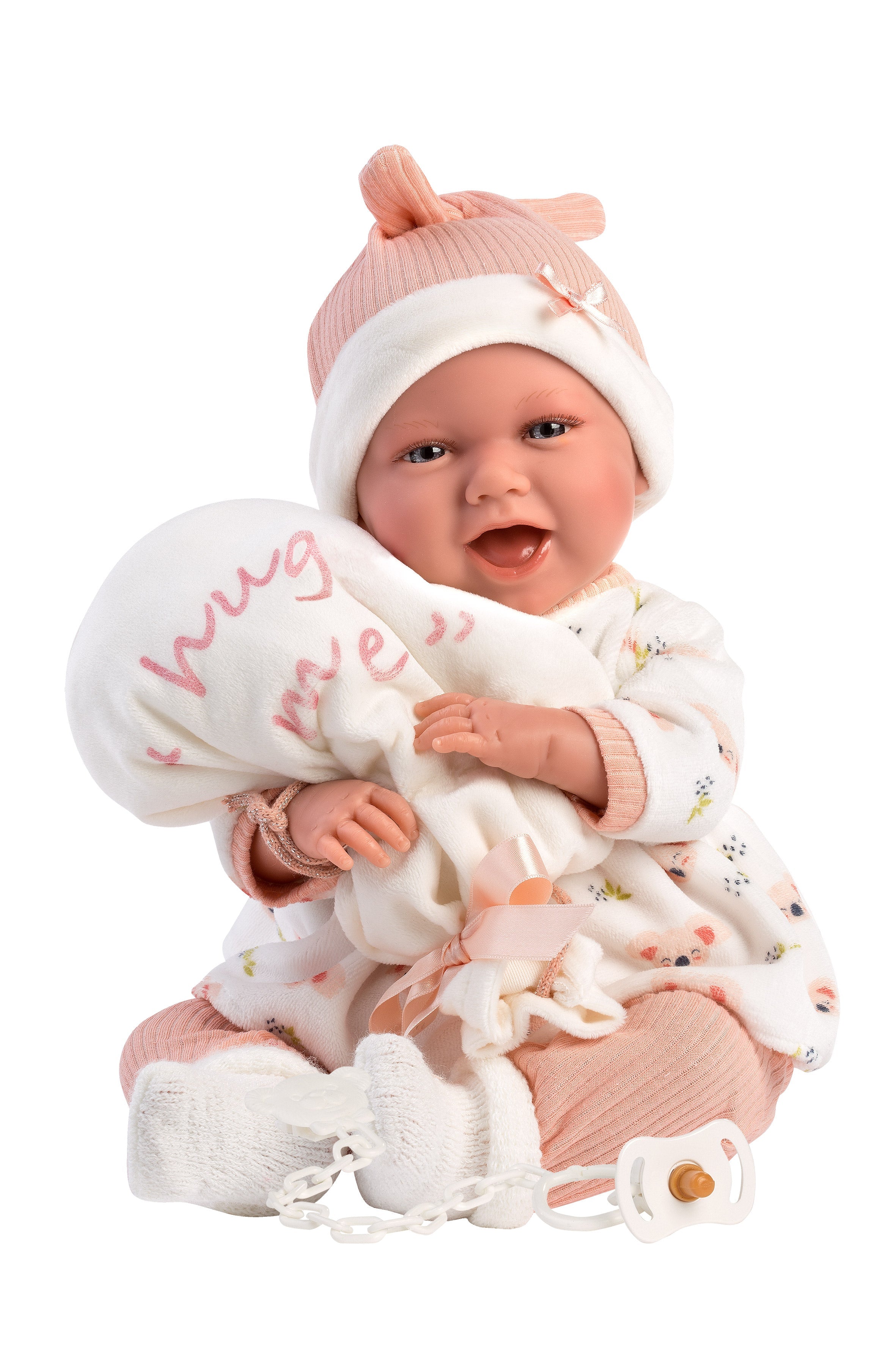Llorens 16.5" Soft Body Crying Newborn Doll Payton with Balloon Dolls