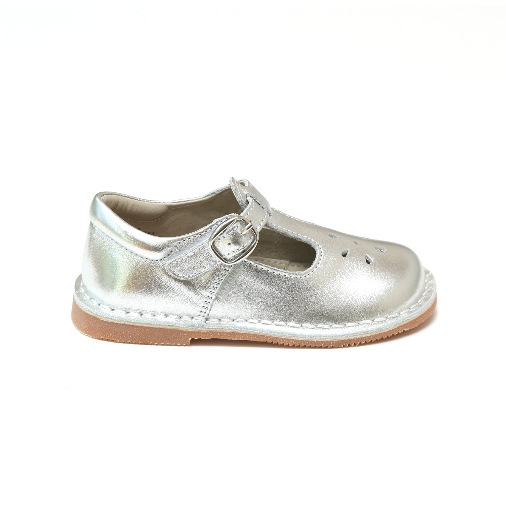 L'Amour Joy Metallic Leather T-Strap Mary Jane Mary Janes
