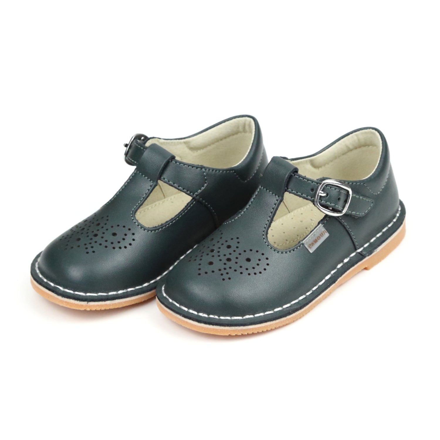L'Amour Ollie T-Strap Leather Mary Jane Mary Janes
