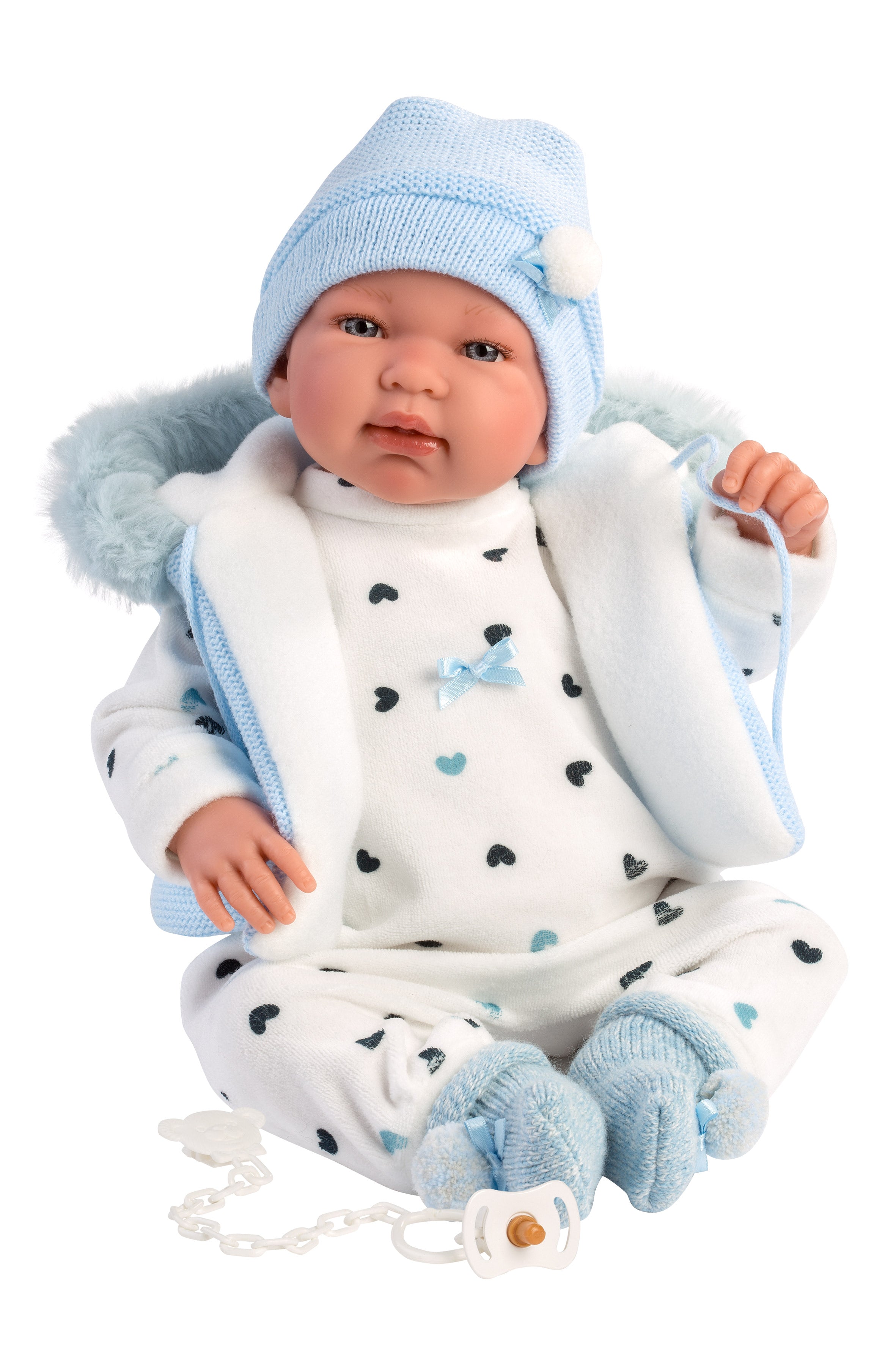 Llorens 17.3" Soft Body Crying Baby Doll Tino Dolls