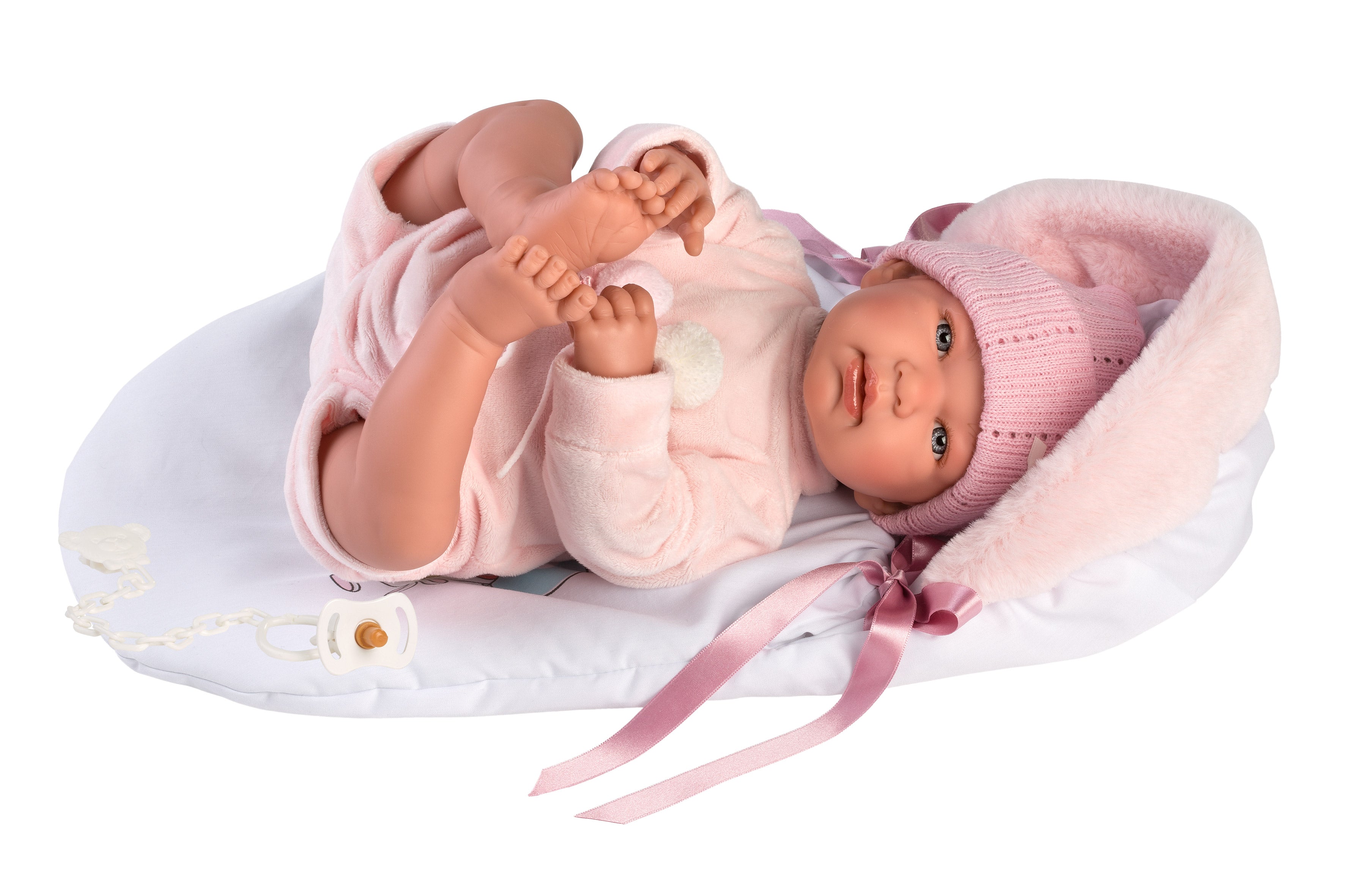 Llorens 17.3" Soft Body Crying Newborn Doll Tiffany with Blanket Dolls