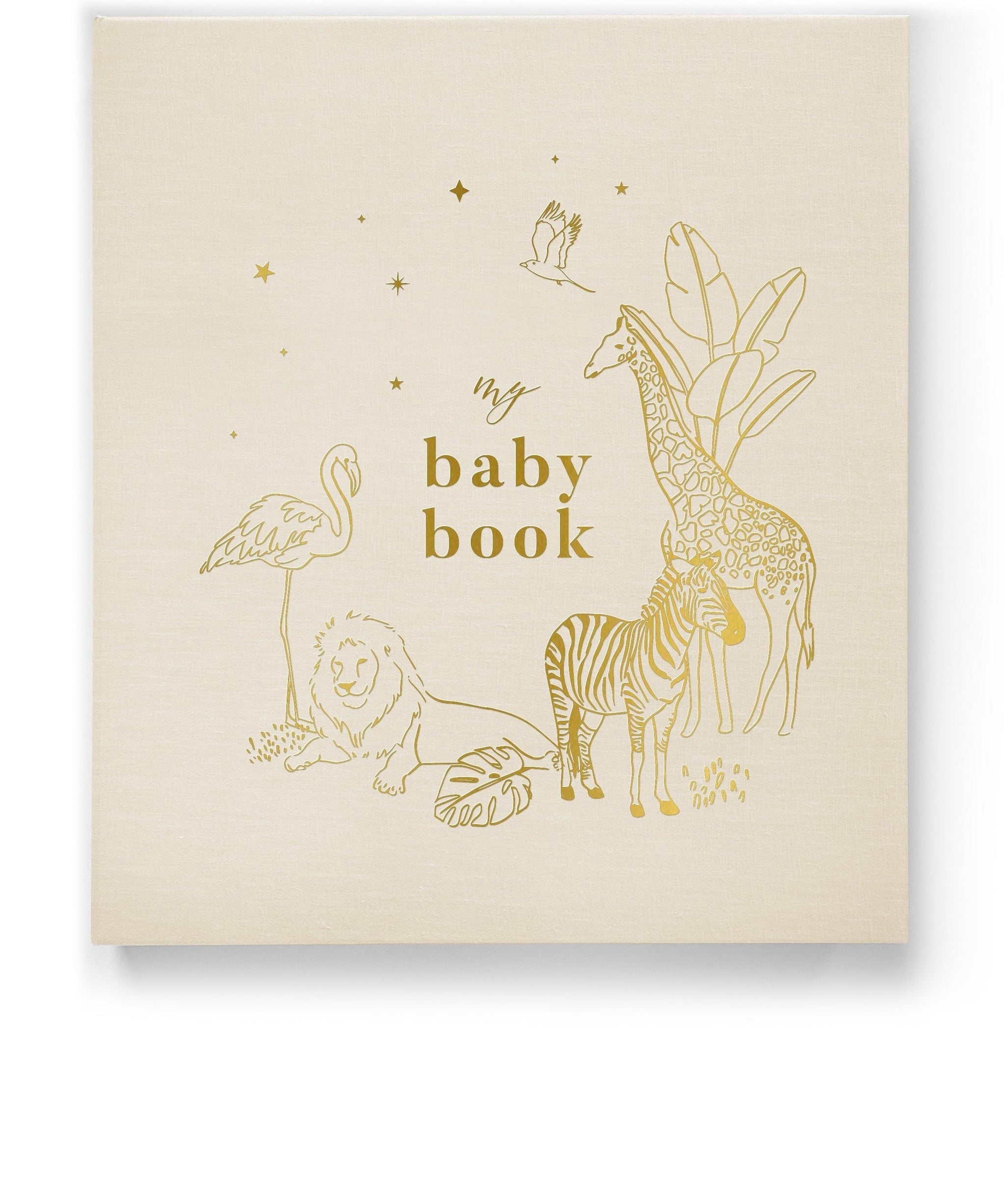 Blush And Gold Baby Book Baby Memory Book Safari