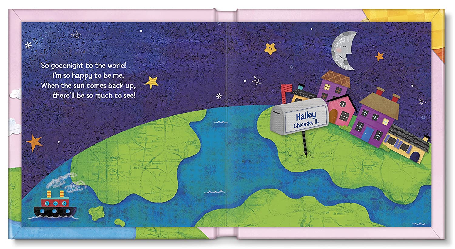 I See Me! Hello World! Personalized Book For Baby Girls