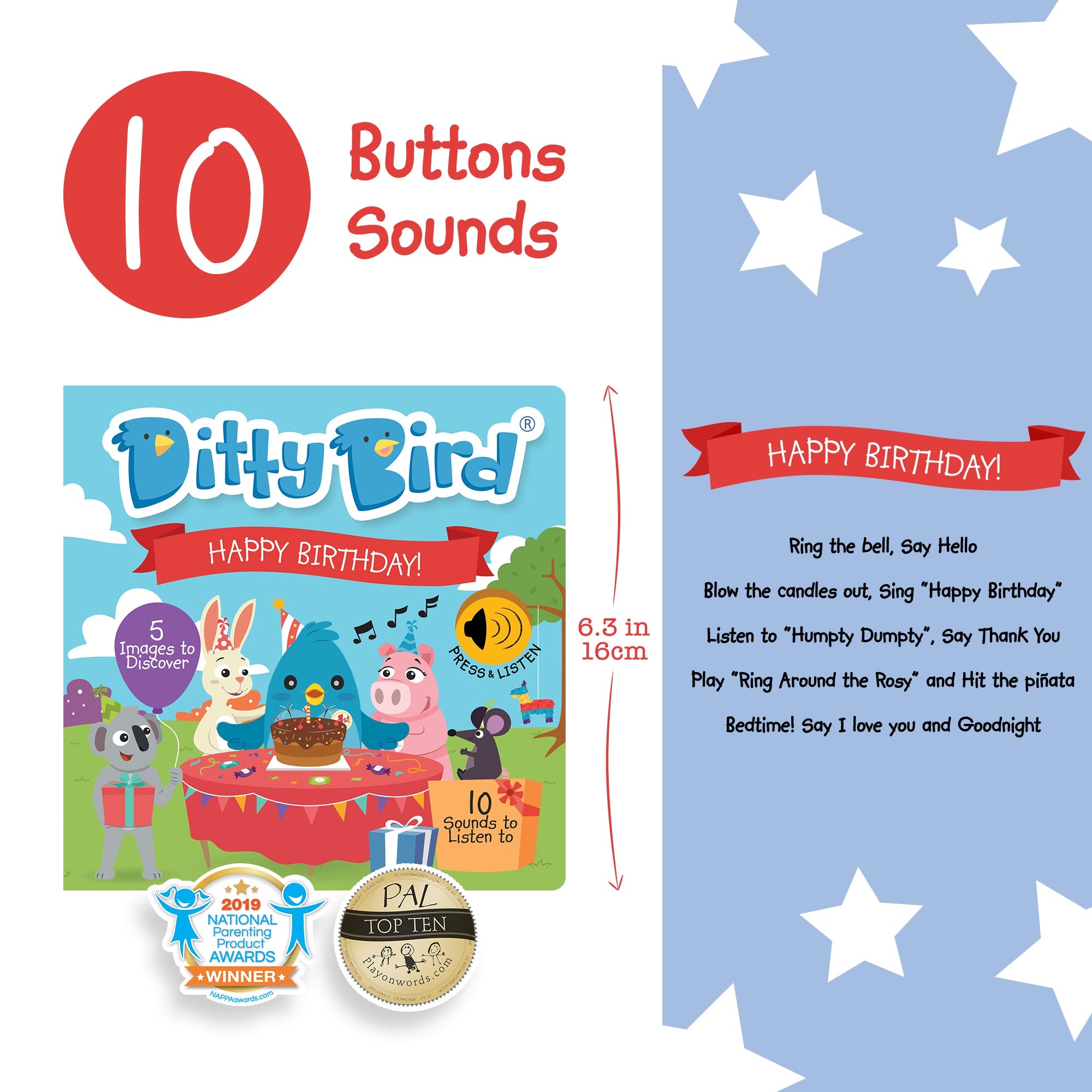 Ditty Bird Happy Birthday Music Books
