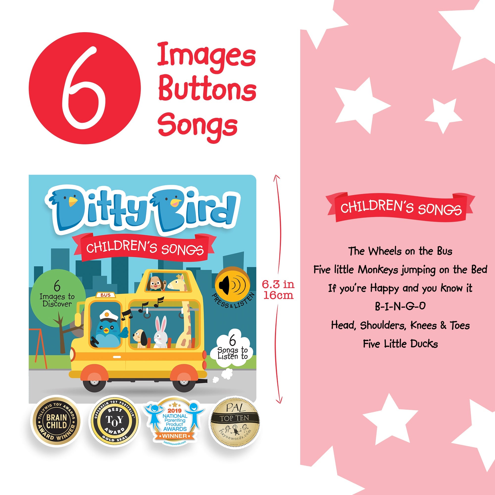 Ditty Bird Children's Songs Music Books