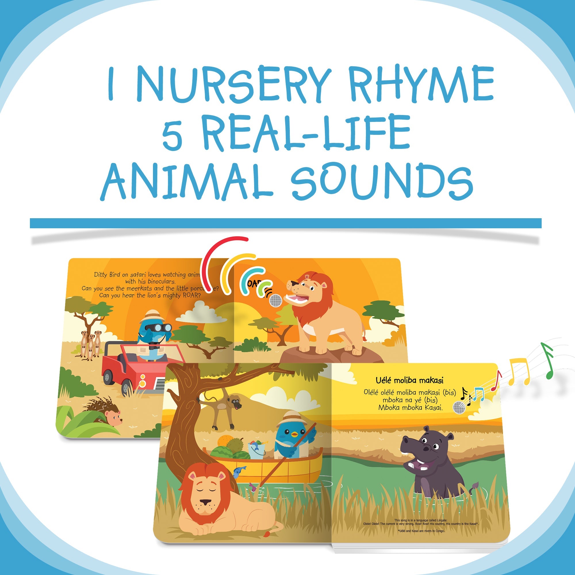 Ditty Bird Safari Animal Sounds Sound Books