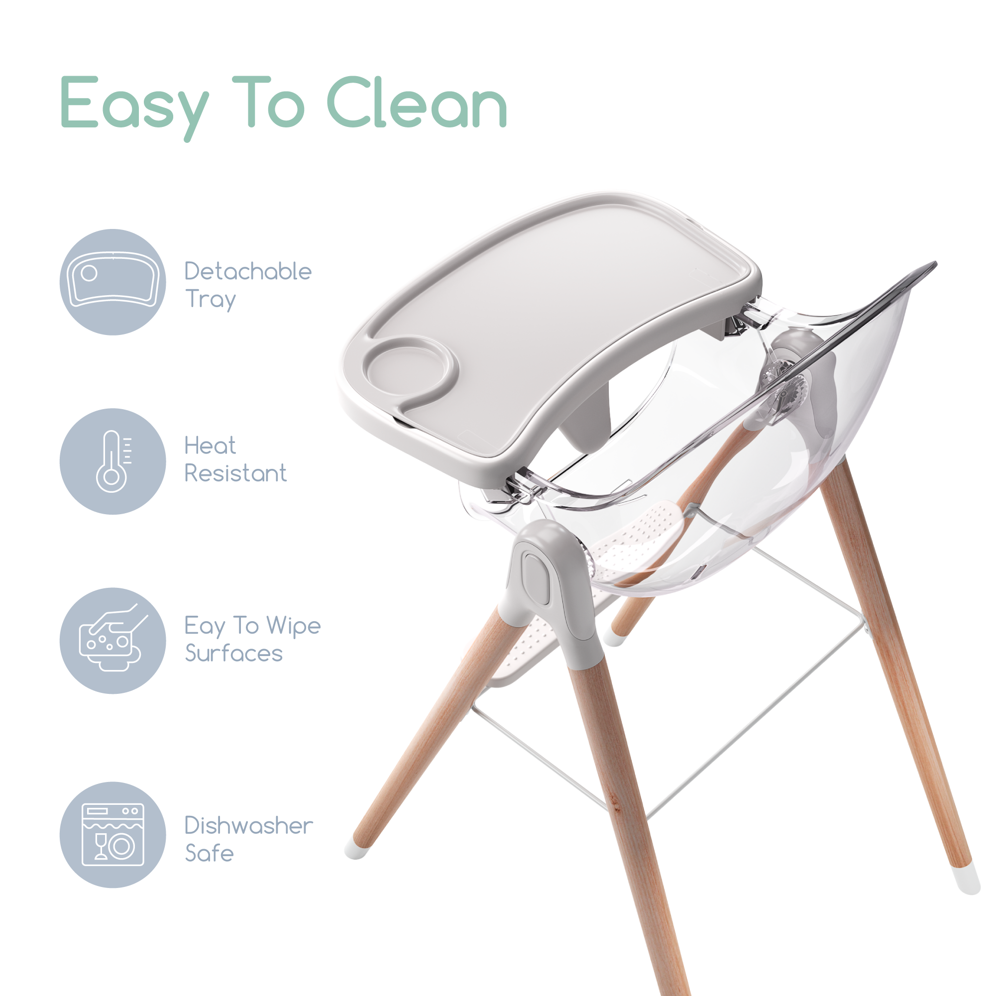 Children Of Design 6 In 1 Deluxe High Chair