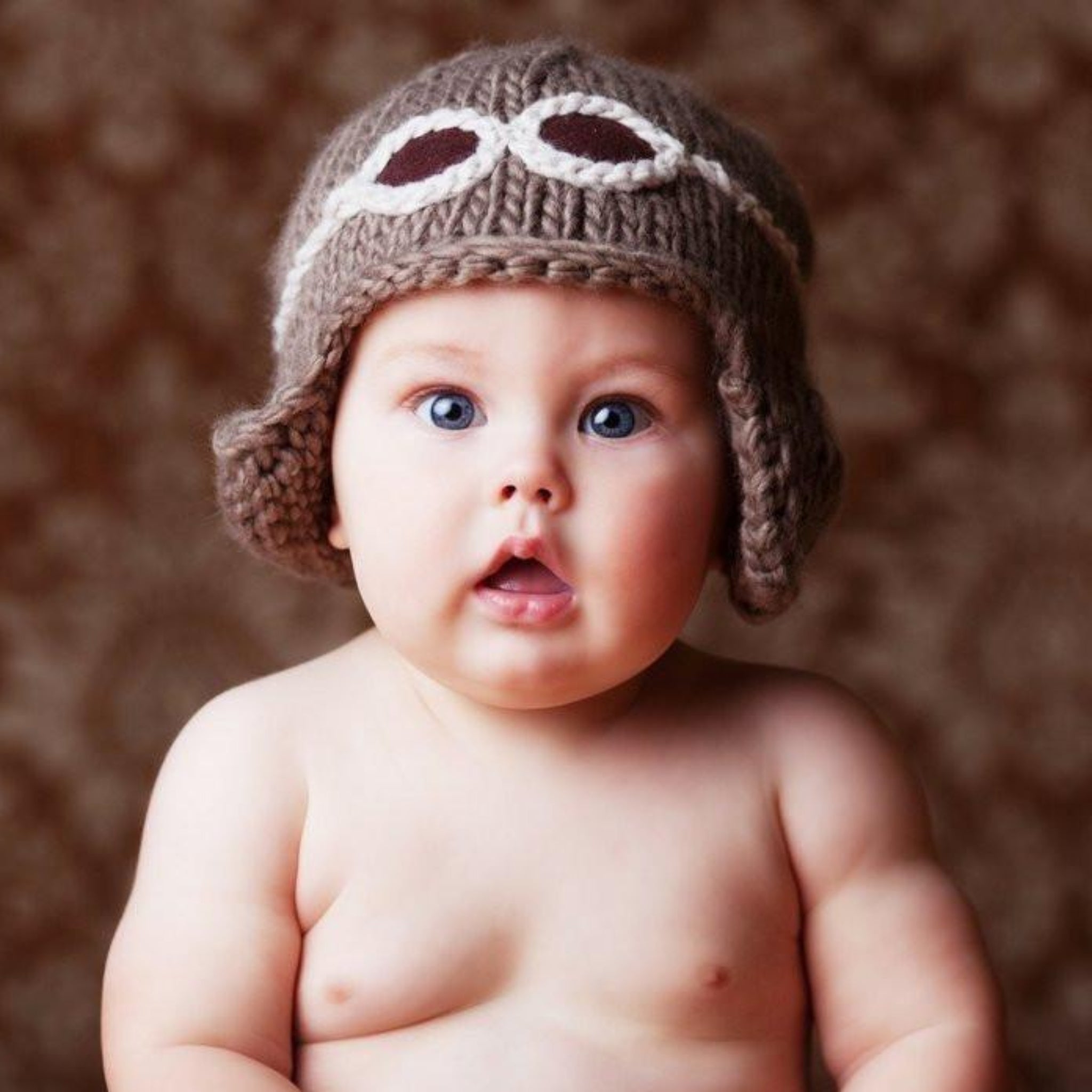 The Blueberry Hill Wilbur Aviator with Goggles Knit Hat