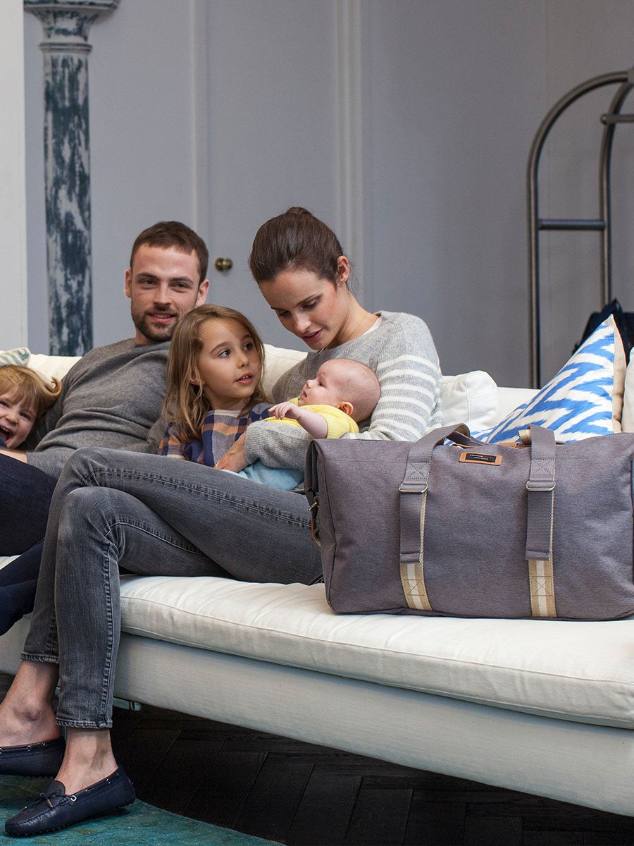 Storksak Eco Duffle Grey Duffle Bags