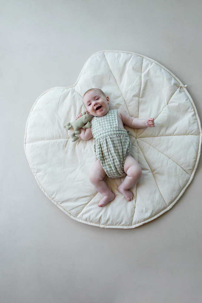 Washable Play Mat Water Lily Natural - Fantasy Garden