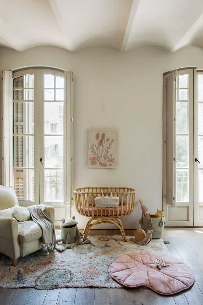 Washable Play Mat Water Lily Vintage Nude - Fantasy Garden