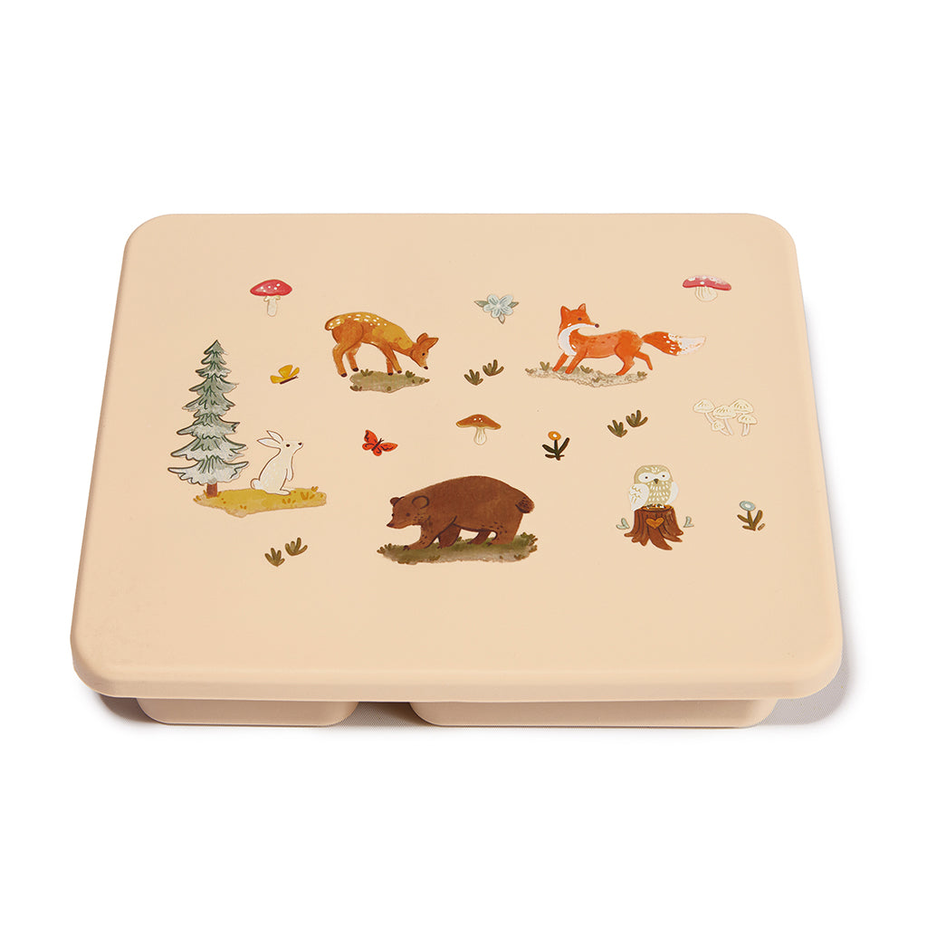 Silicone Bento Box Woodland Oat