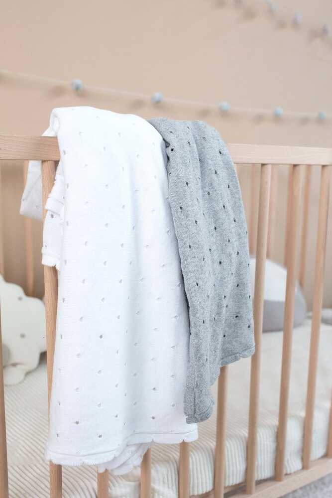 Baby Blanket Biscuit Grey