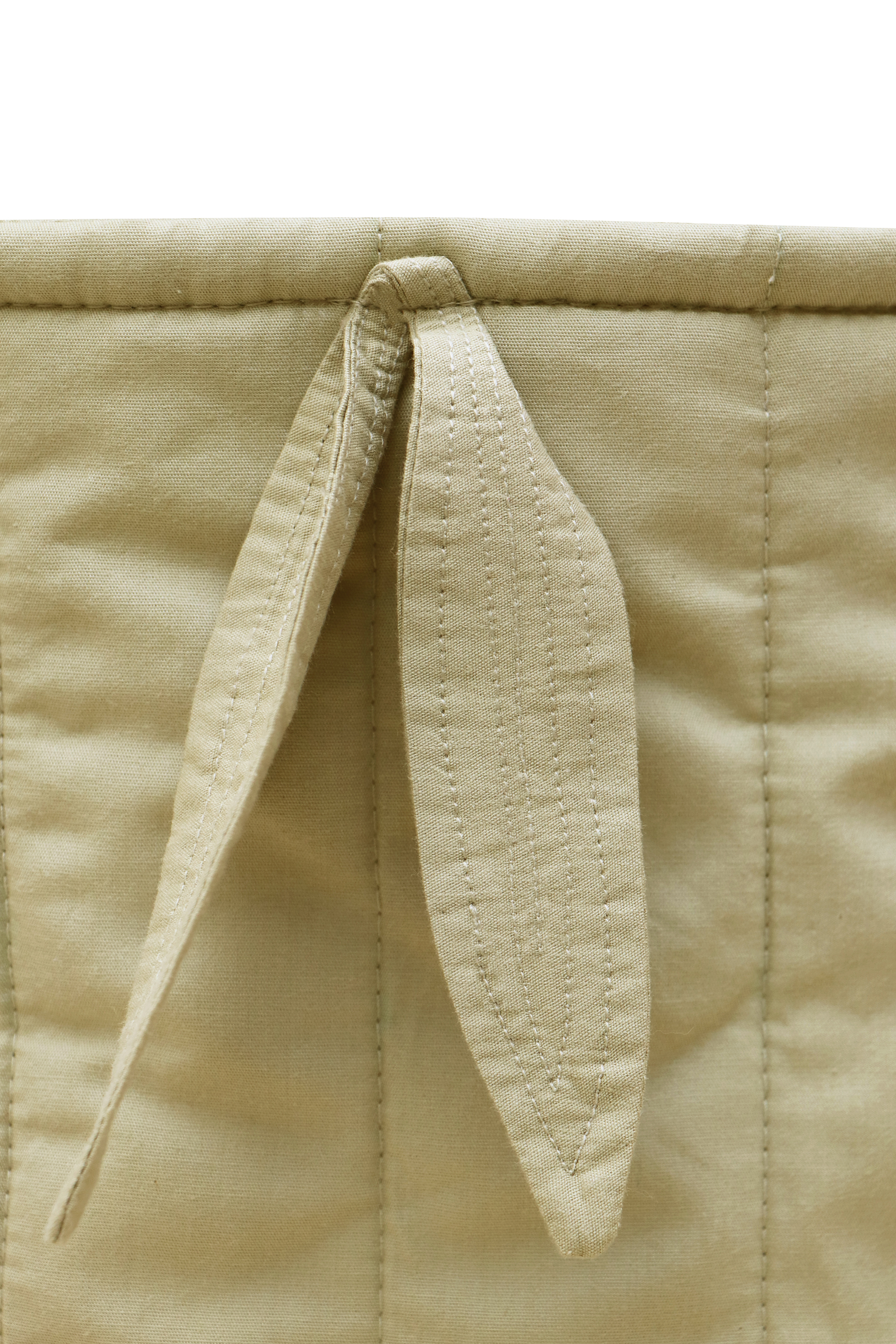 Set Of Two Quilted Baskets Olive - Bamboo