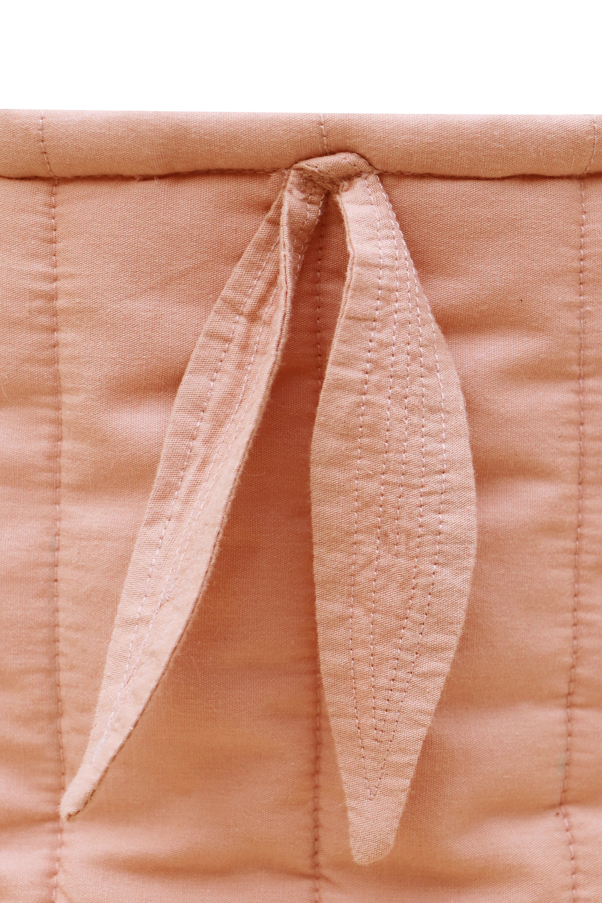 Set Of Two Quilted Baskets Vintage Nude - Bamboo