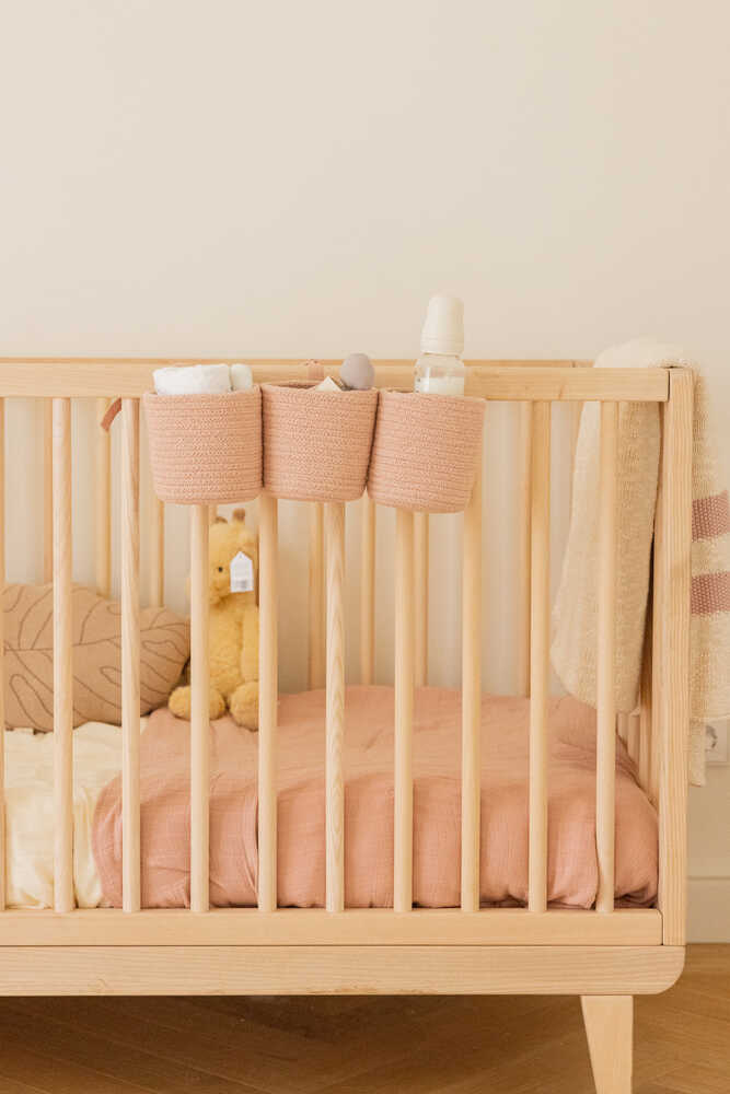 Crib Basket Vintage Nude - Bamboo