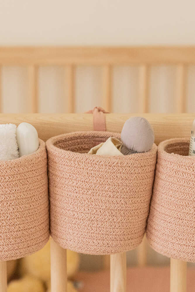 Crib Basket Vintage Nude - Bamboo