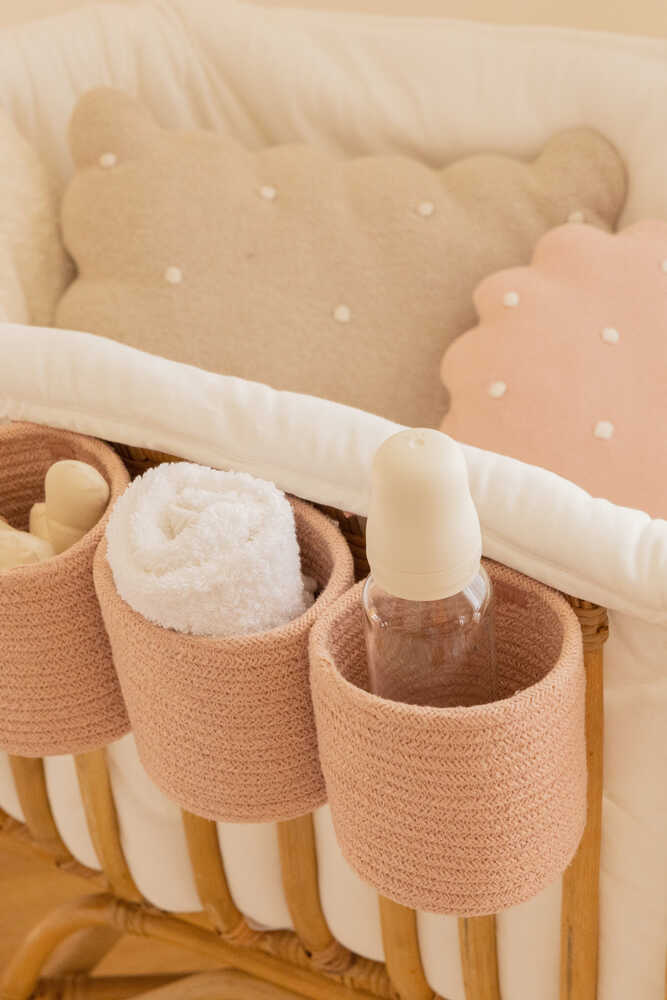 Crib Basket Vintage Nude - Bamboo