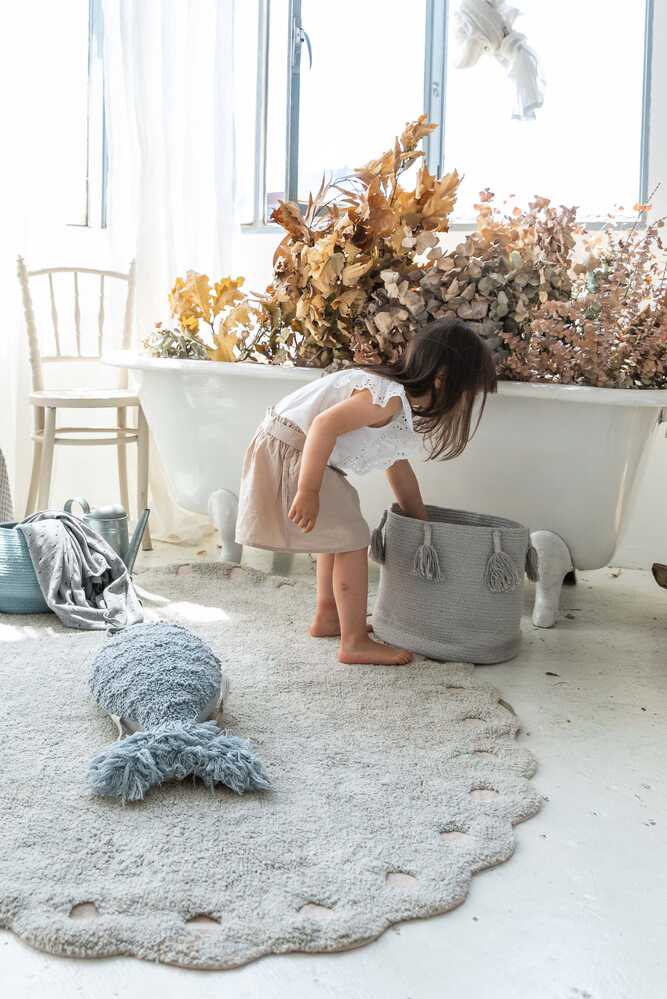 Basket Woody Pearl Blue - Cotton Woods