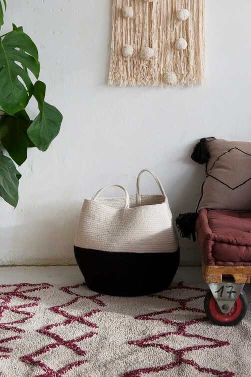 Basket Zoco Black - Natural - Morocco