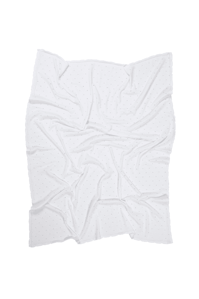 Baby Blanket Biscuit White