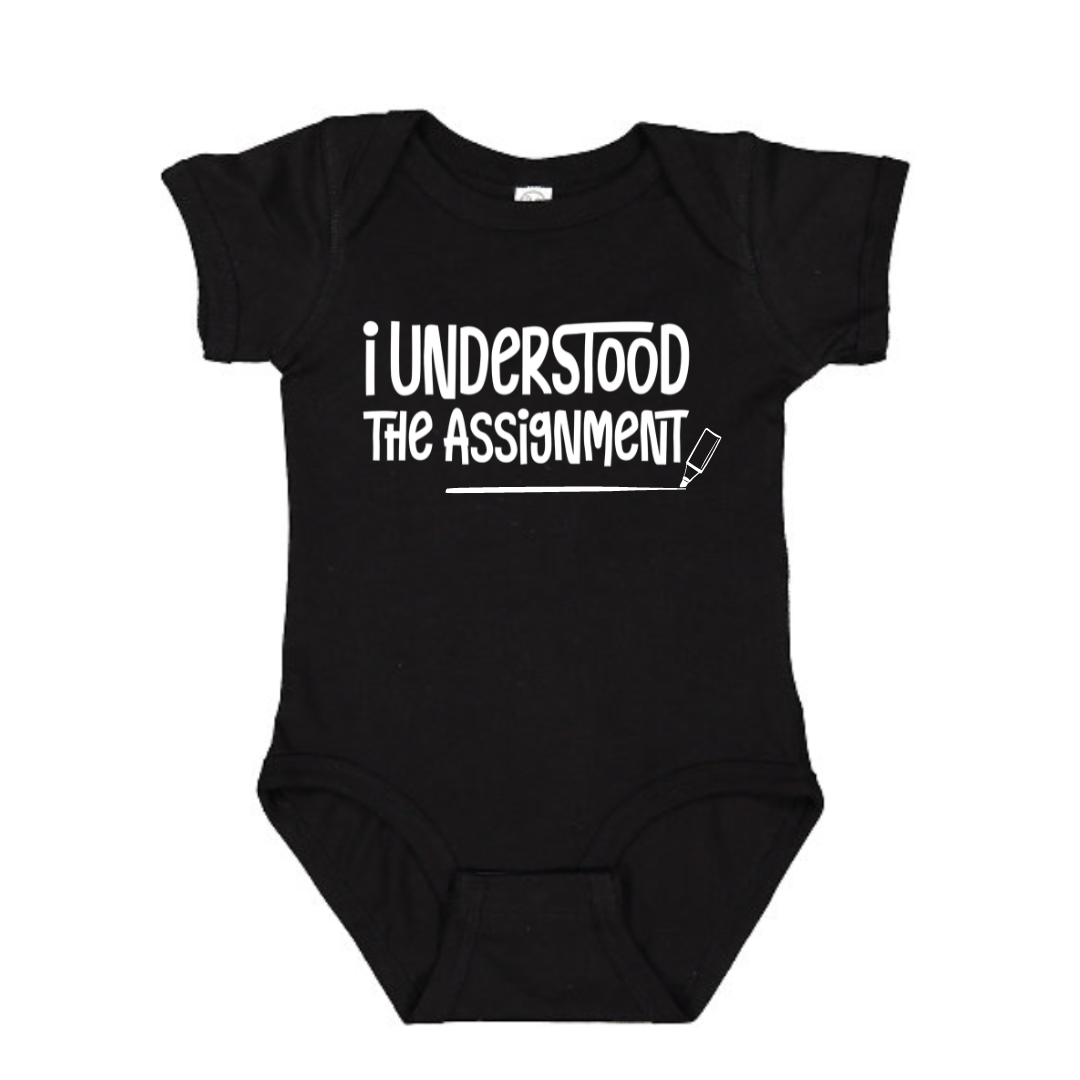 I Understood The Assignment