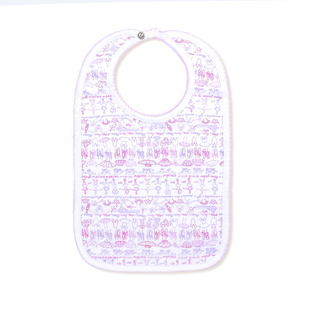 Ballet Baby Bib - Pointe Shoe Pink - Ballet - Pointe Shoe Pink