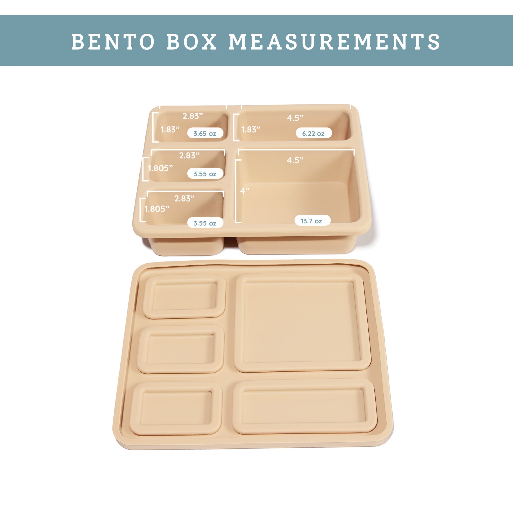 Silicone Bento Box Woodland Oat