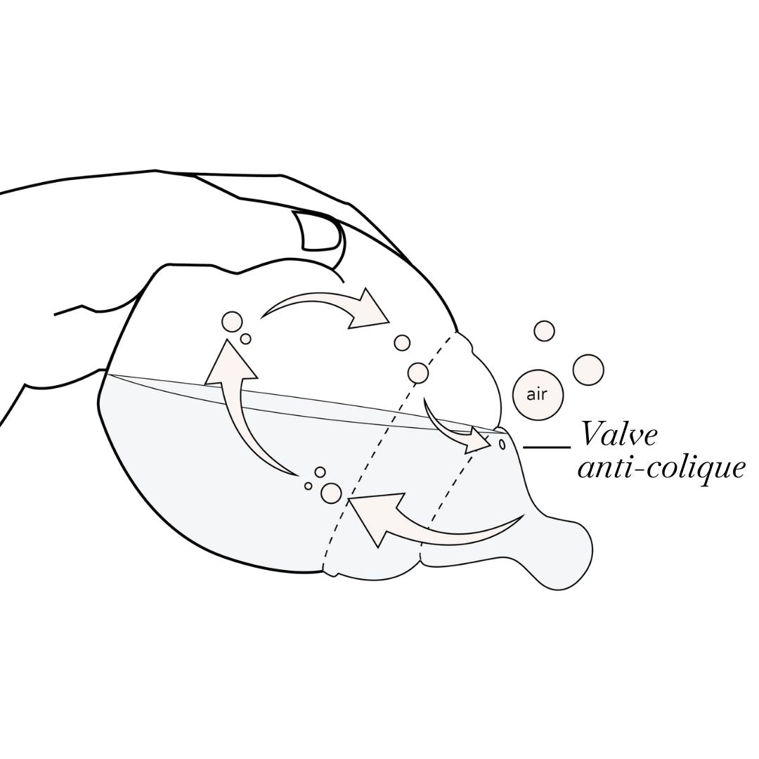 Anti Colic Baby Bottle 11 Oz Sand