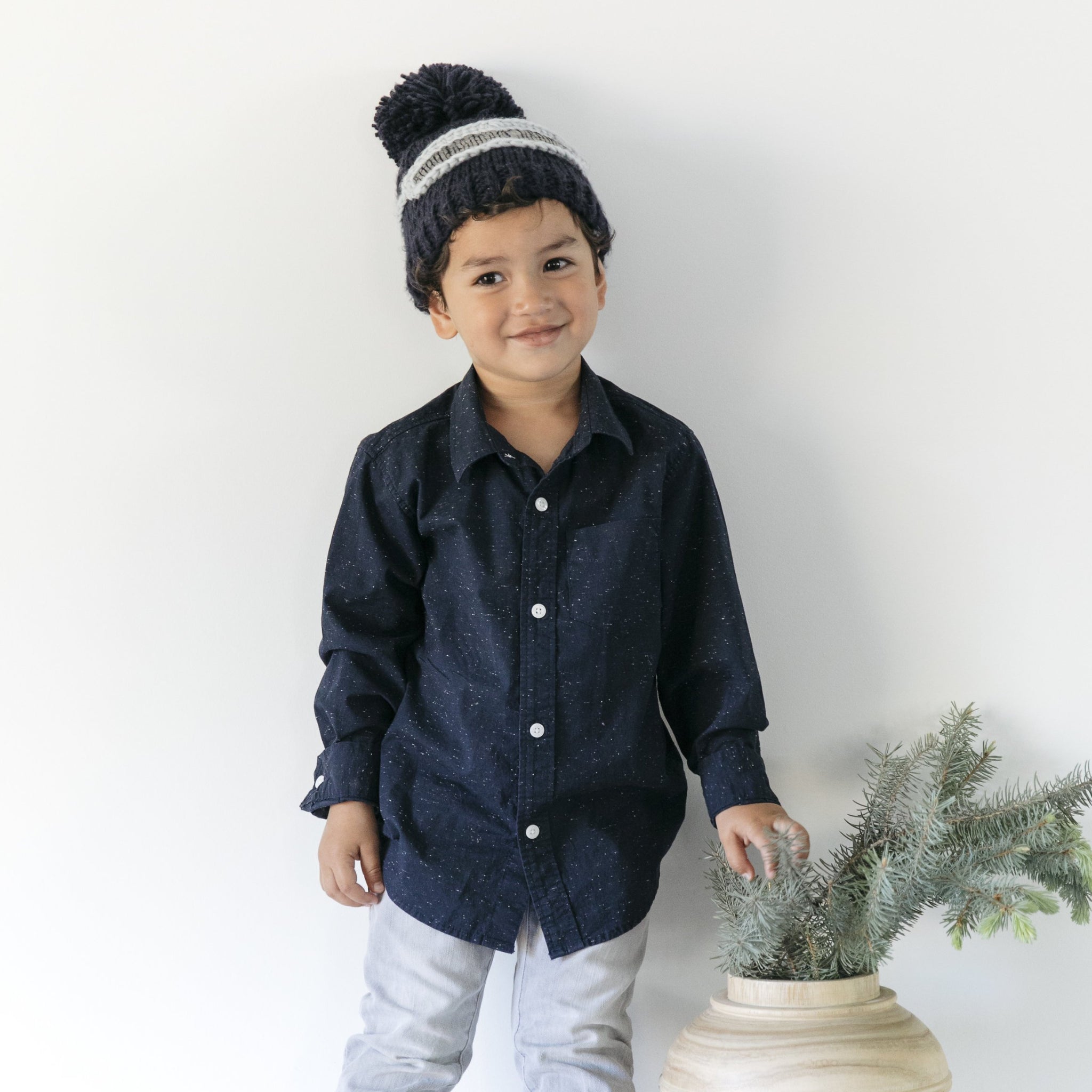 The Blueberry Hill Ski Goggles Beanie, Navy