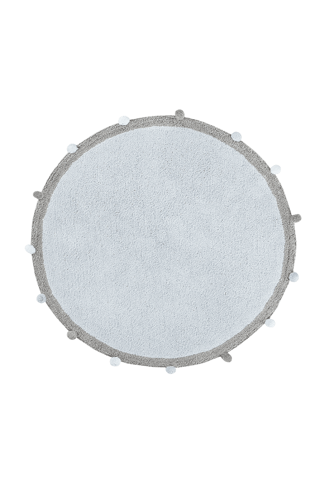 Washable Rug Bubbly Soft Blue - Grey - Bubbly