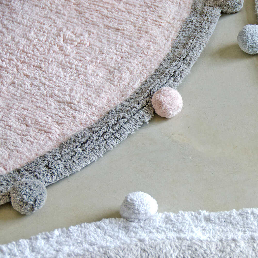 Washable Rug Bubbly Soft Pink - Grey - Bubbly