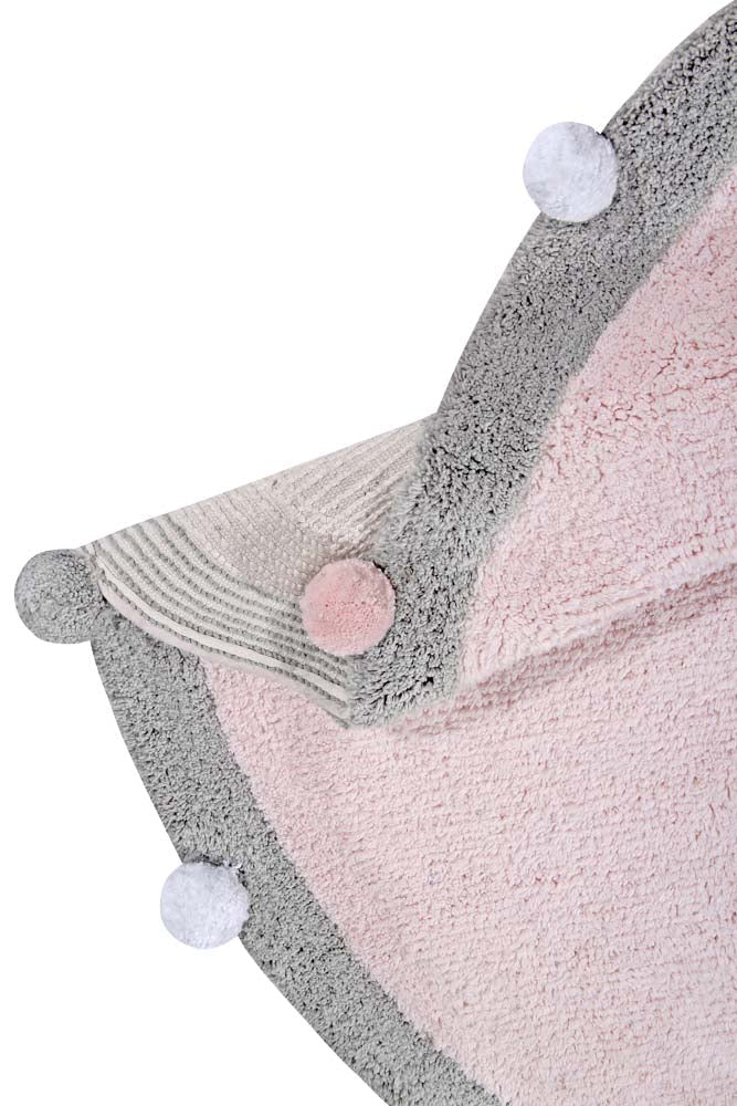 Washable Rug Bubbly Soft Pink - Grey - Bubbly