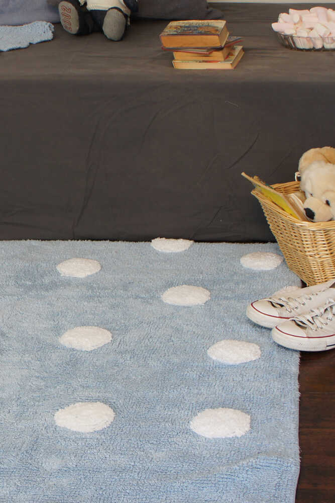 Washable Rug Polka Dots Blue - POLKA DOTS