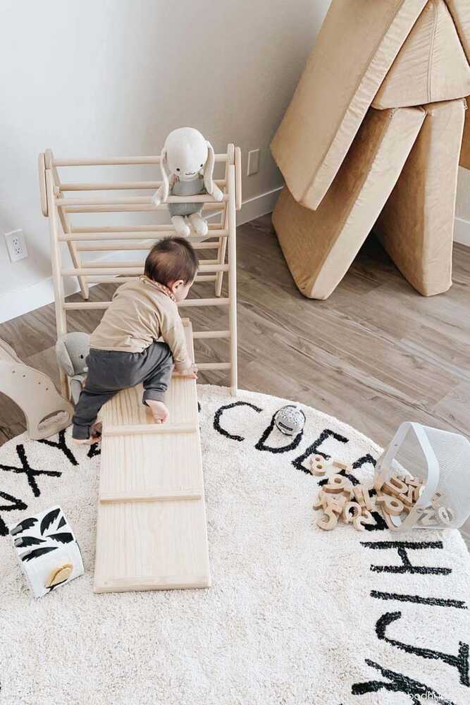 Washable Rug Abc Natural - Black - ABC