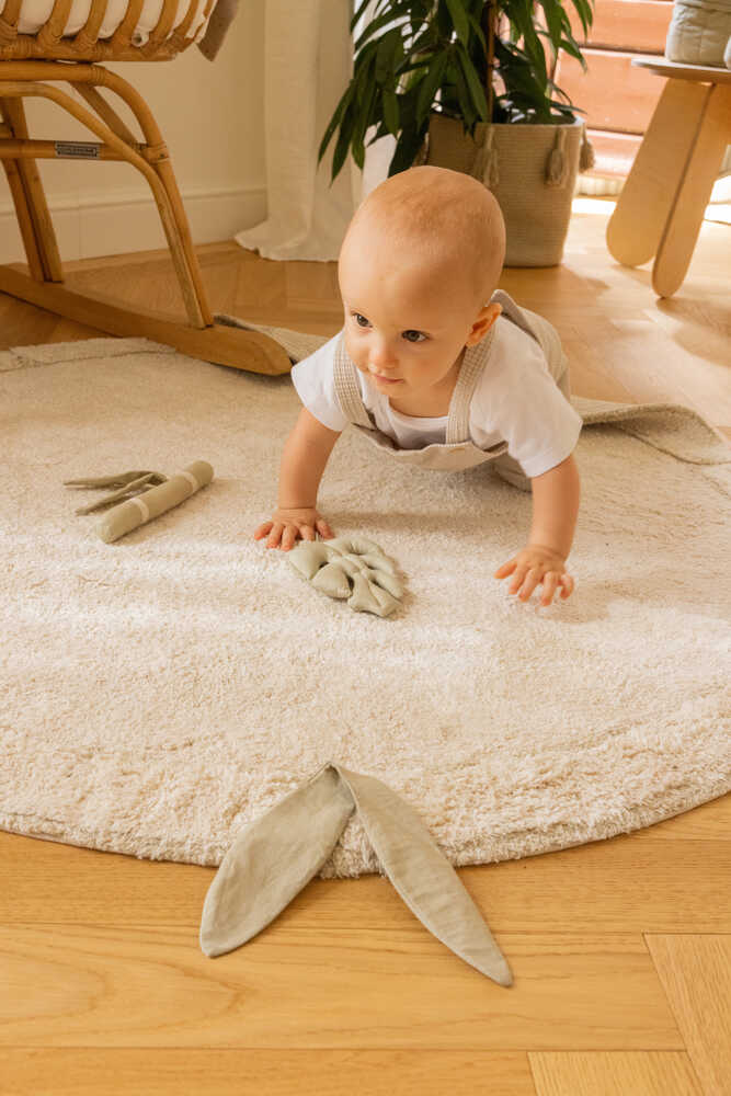 Washable Rug Bamboo Sensorial Leaf - Bamboo