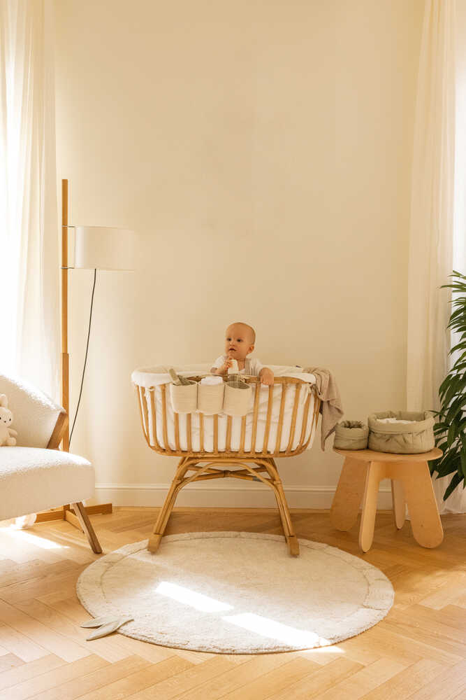 Washable Rug Bamboo Sensorial Leaf - Bamboo