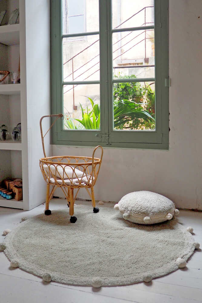 Washable Rug Bubbly Olive - Natural - Re Edition + Bubbly