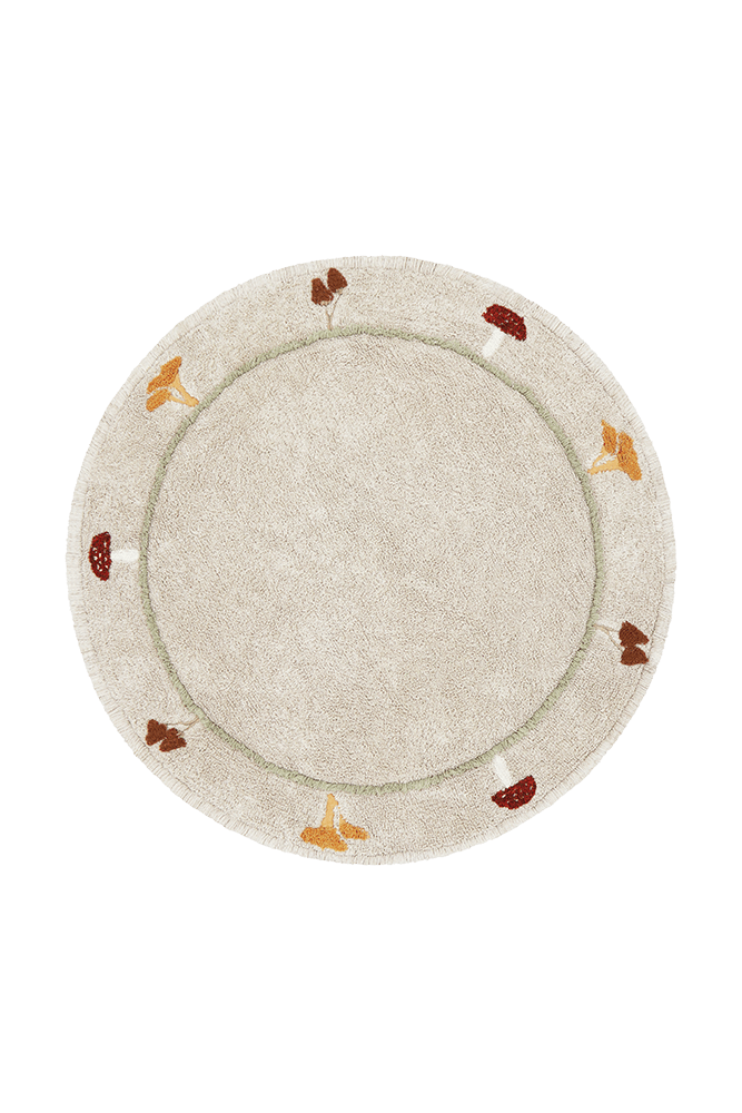 Washable Rug Chanterelle - Mushroom hunt