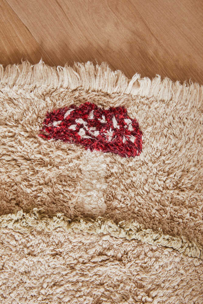 Washable Rug Chanterelle - Mushroom hunt