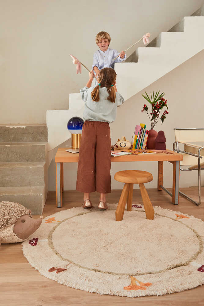 Washable Rug Chanterelle - Mushroom hunt