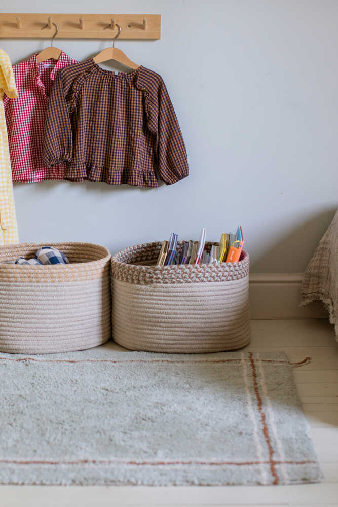 Washable Rug Cloth Blue Sage - Little Chefs