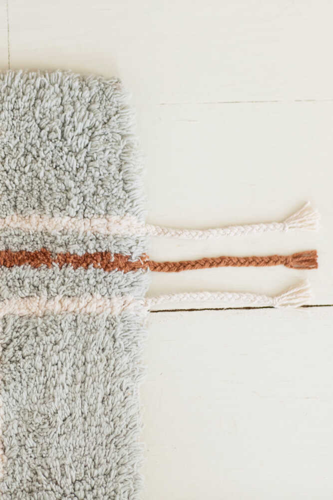 Washable Rug Cloth Blue Sage - Little Chefs