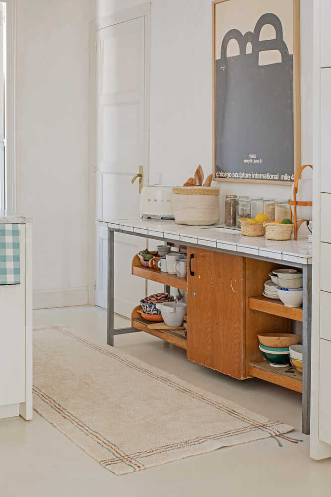 Washable Rug Cloth Natural - Little Chefs