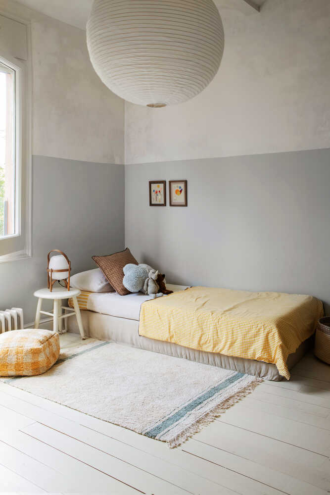 Washable Rug Plate Vintage Blue - Little Chefs